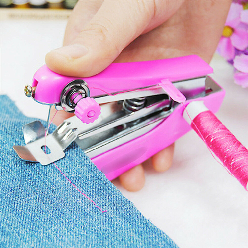 Lovely Cordless Hand held Clothes Sewing Machine Home Travel Use tools wvBD