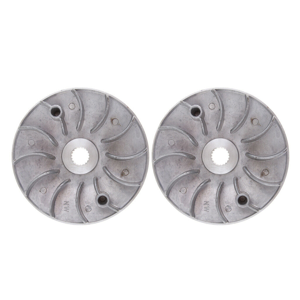2pcs Variator Drive Fan for GY6 125cc 150cc 152QMI 157QMJ Moped Go Kart