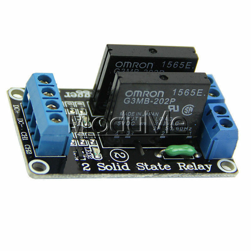 5V 2Channel Omron Ssr G3MB-202P Relais Statique Module Avec RÃ©sistif Fusible S49