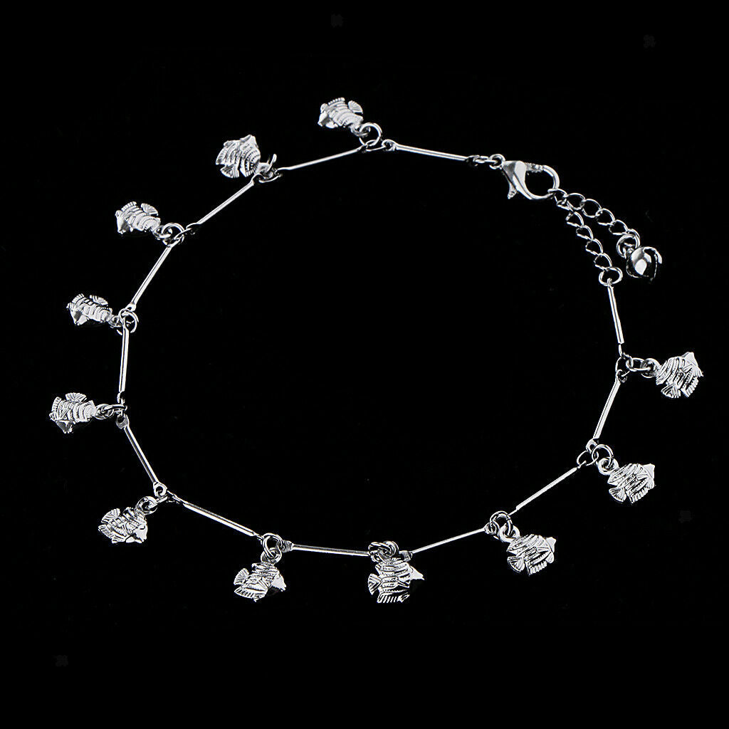 Fashion Flatfish Metal Jingle Bell Anklet Ankle Bracelet Jewelry Foot Chain