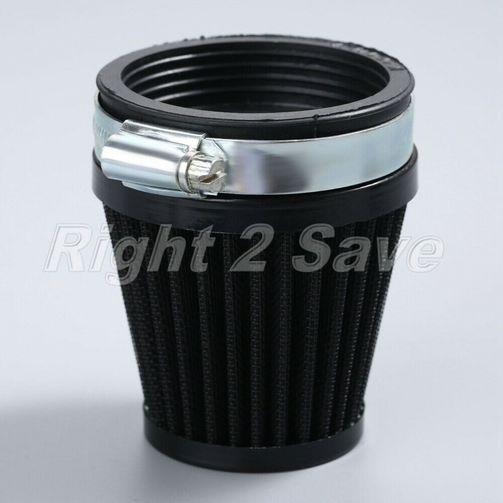 Motorcycle 60mm Air Intake Filter Cleaner for ATV Minibike Scooter Metal Rubber