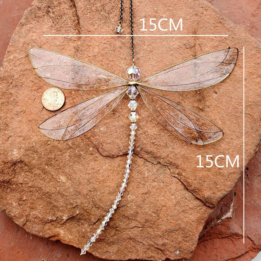 Rainbow Crystal Suncatcher Dragonfly DragonflyPrism Hanging Home Decor