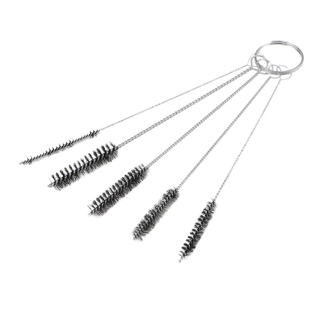 5 Pcs Drinking Straw Cleaning Brushes Set Pipe Tube Cleaner Nylon Bristles