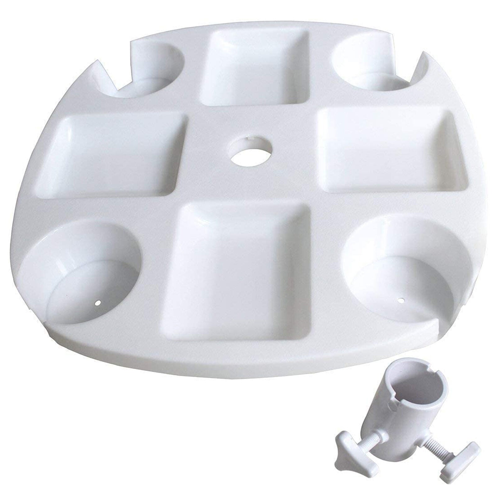 Patio Table Tray Solid Holding Foods Easily Install Versatile for Swimming Pool