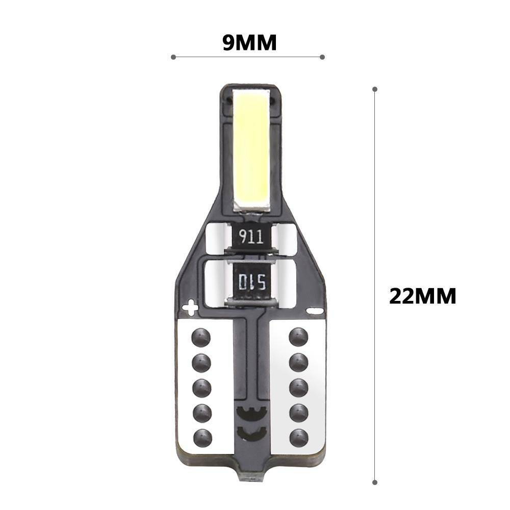 10x Set LED T10 501 194 W5W 7020SMD Car CANBUS Error Free Wedge Light Bulb White