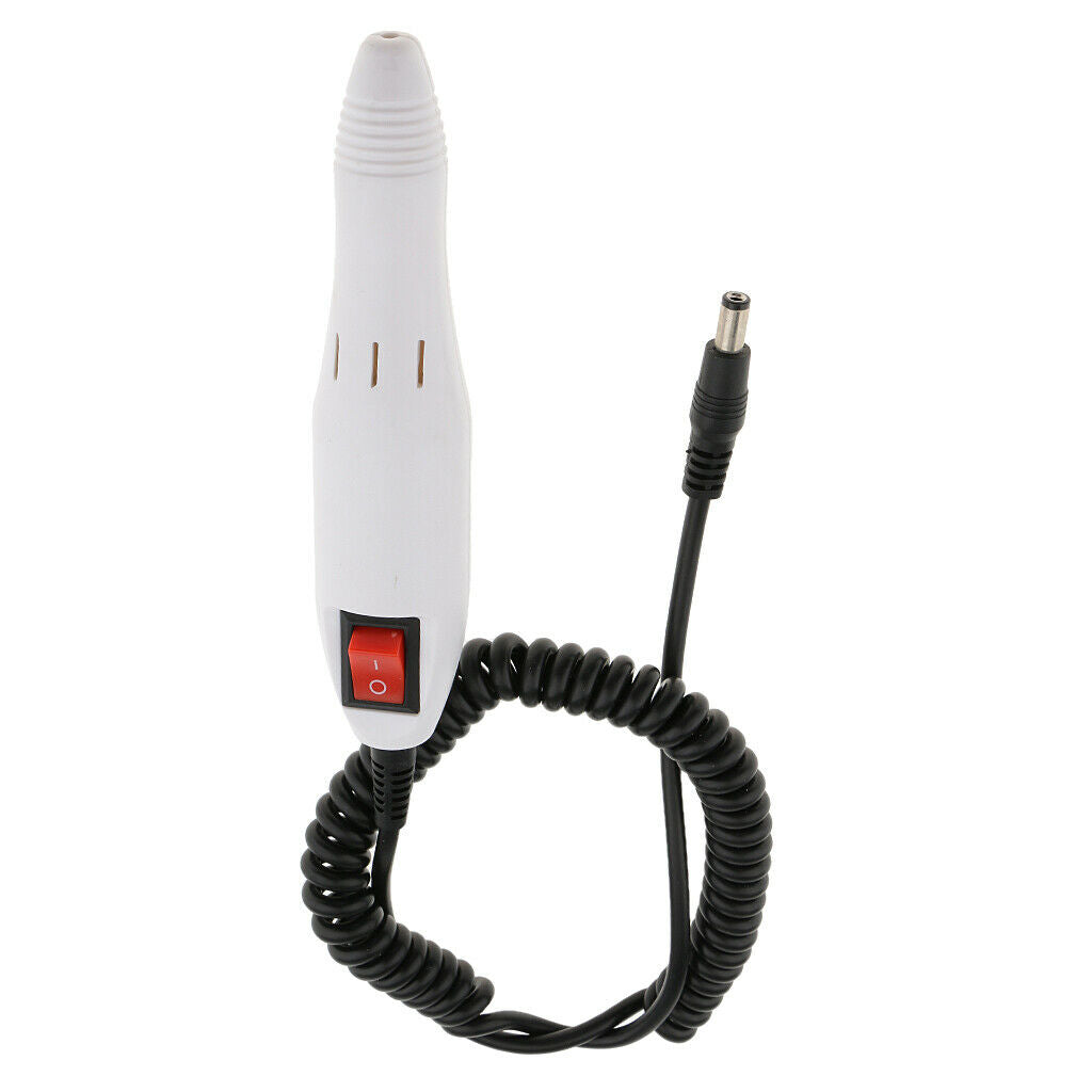 Low Noise Nail Drill Grinder File Pen Replacement Handpiece Tools White