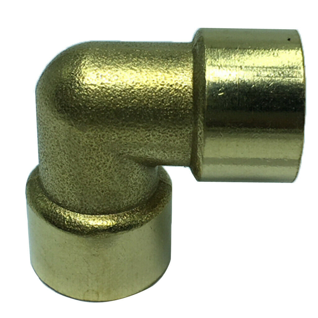 Brass Hose Pipe Fitting Elbow DN8, 12.5mm - BSP Female Thread Copper Connector