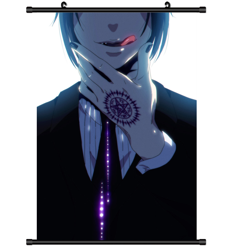 3810 Anime Kuroshitsuji Black Butler Sebastian wall Poster Scroll