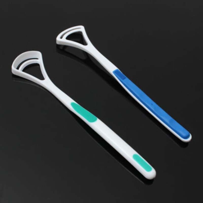 2pcs Plastic Hygiene Mouth Care New Oral Tongue Cleaner Scrape.l8