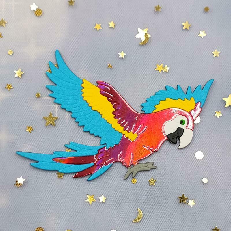 Parrot Metal Cutting Dies Stencil DIY Scrapbook Album Paper Card Template Mold