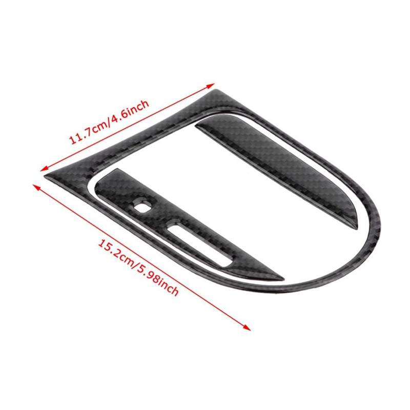 4pcs For Ford Mustang 15-19 Center Console Gears Shift Frame Cover Trim Stickers