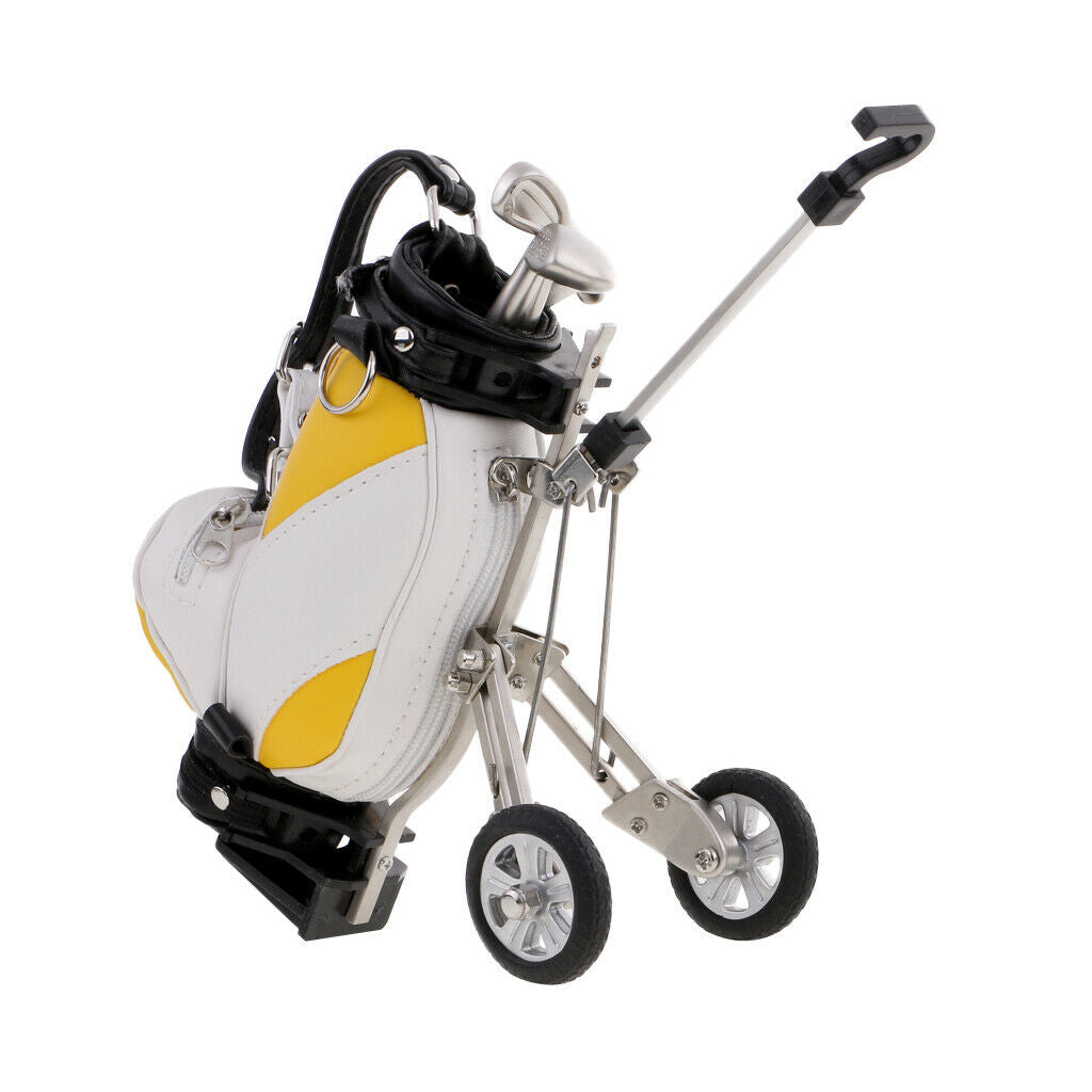 Holder Shape Mini Golf Cart Gifts For Golfer Office Table Decoration
