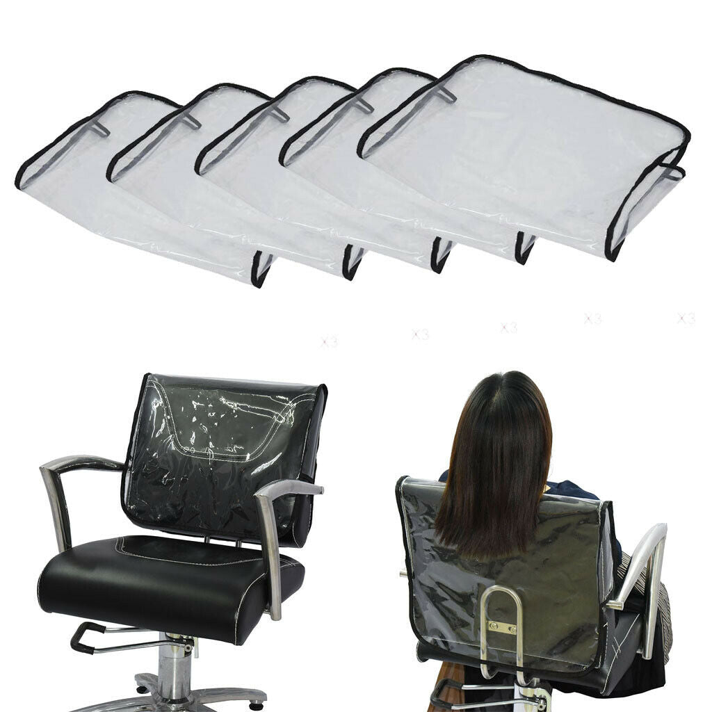 5x Chair Back Covers Salon Spa Beauty PVC Vinyl Cover Waterproof Protective