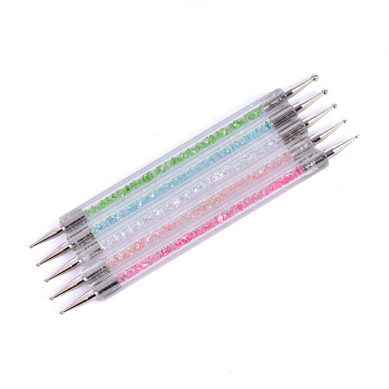 Crystal Painting Drawing Dotting Pen Dual-ended Nail Art Brush Tool Manicure  FG
