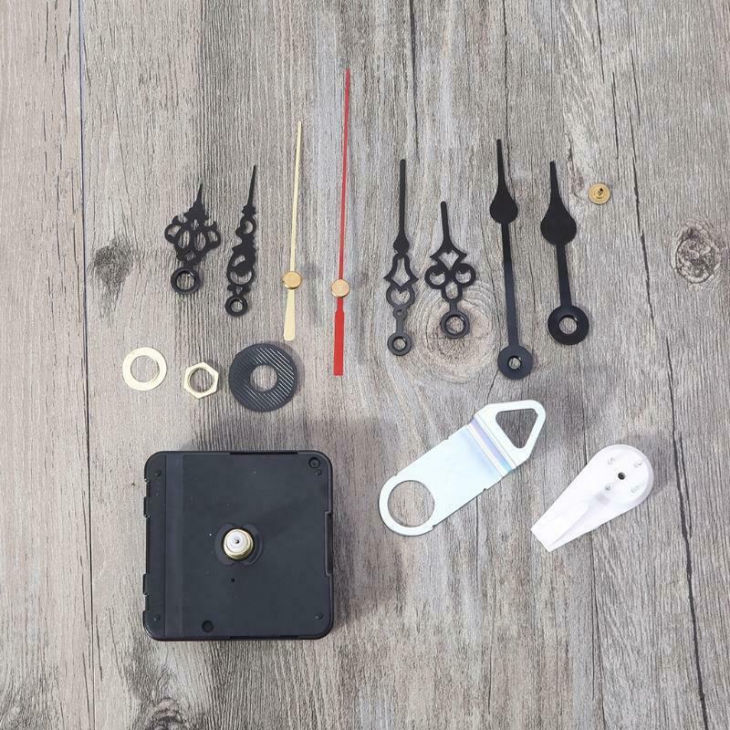 Retro Clock Movement Set with Different Size Clock Hands Mechanism DIY Kit Parts