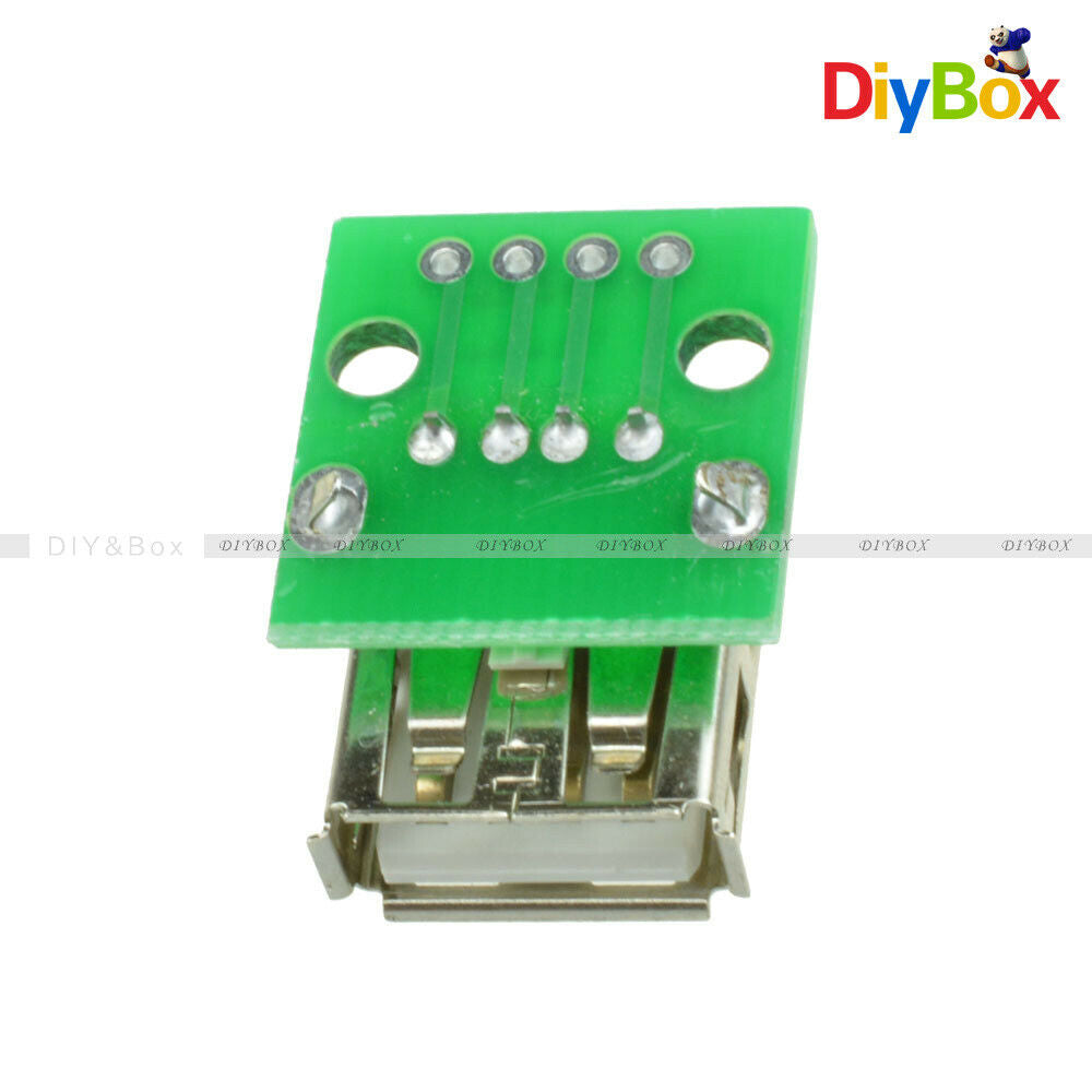 10Pcs Female Type A USB To DIP 2.54MM PCB Board Adapter Converter For Arduino