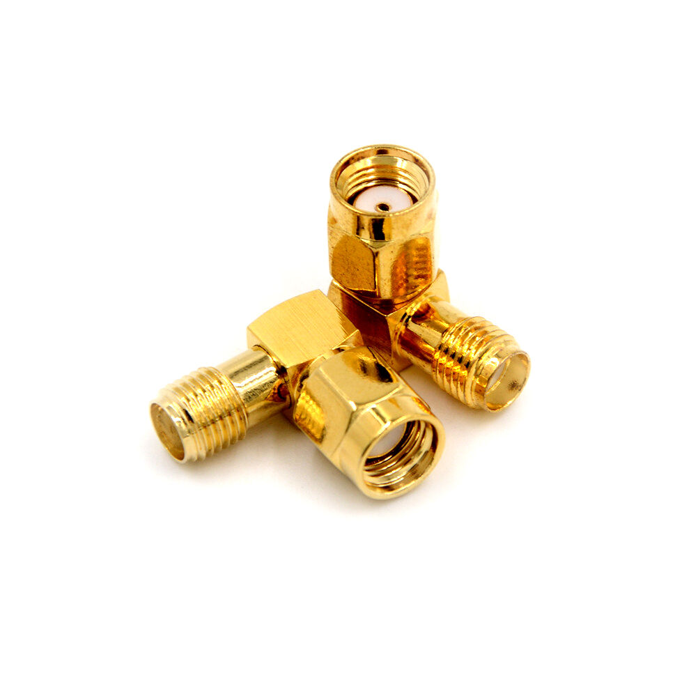 2x Adapter 90° RP.SMA male jack to SMA female jack connector right angle M.l8