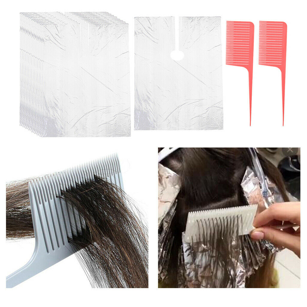 50 Hairdressing Capes Barber Gown Hair Styling Coloring Apron w/ Salon Comb