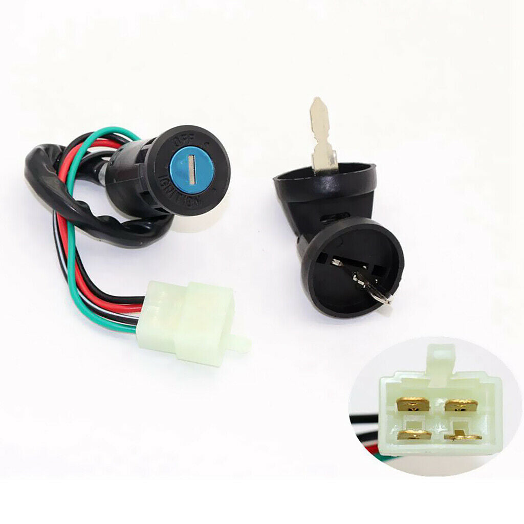 4-Wire Ignition Key Barrel Switch For ATV Quad Taotao  Dirt Bike 50-125cc