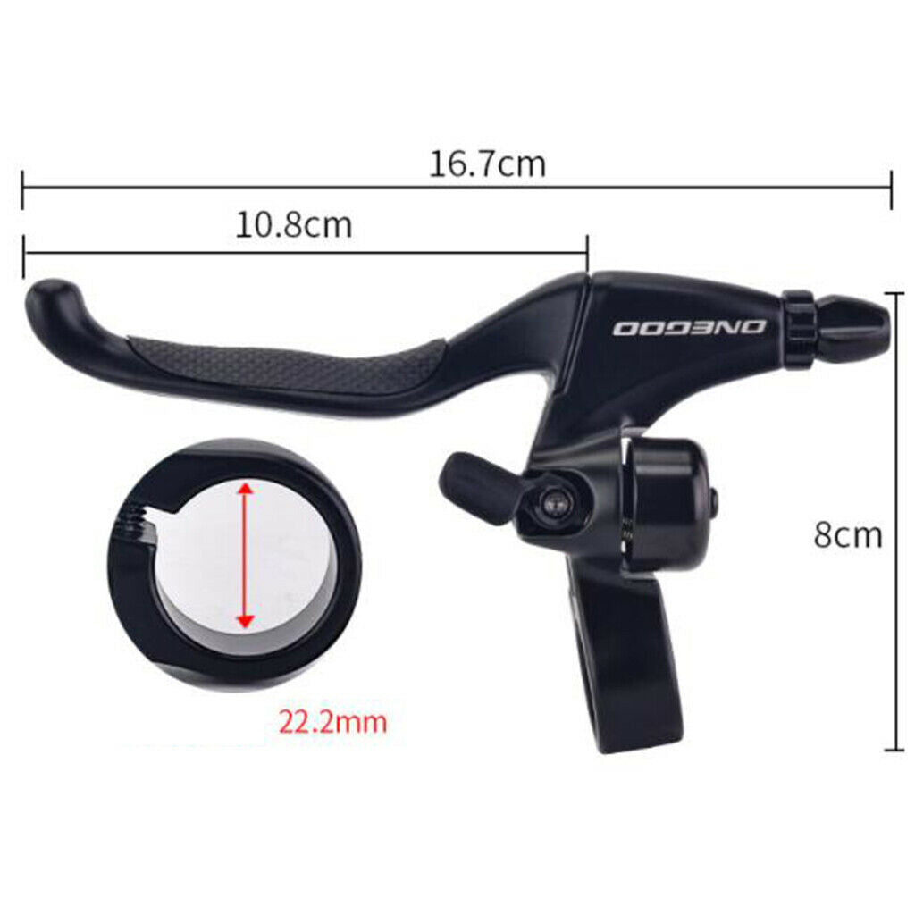 Aluminum Alloy Brake Levers Set Drop Left Right Hand Brake Diameter 22mm