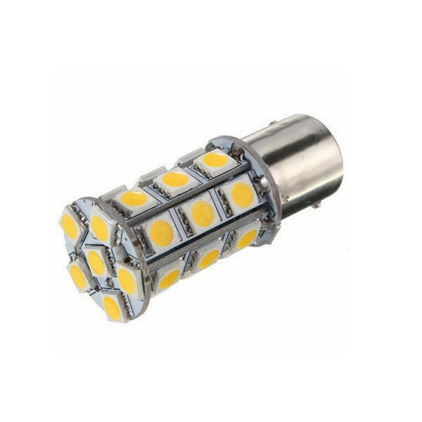 10pcs Warm White 1156 BA15s 27smd 5050 Led Car Emergency Lamp Rv Camping Light