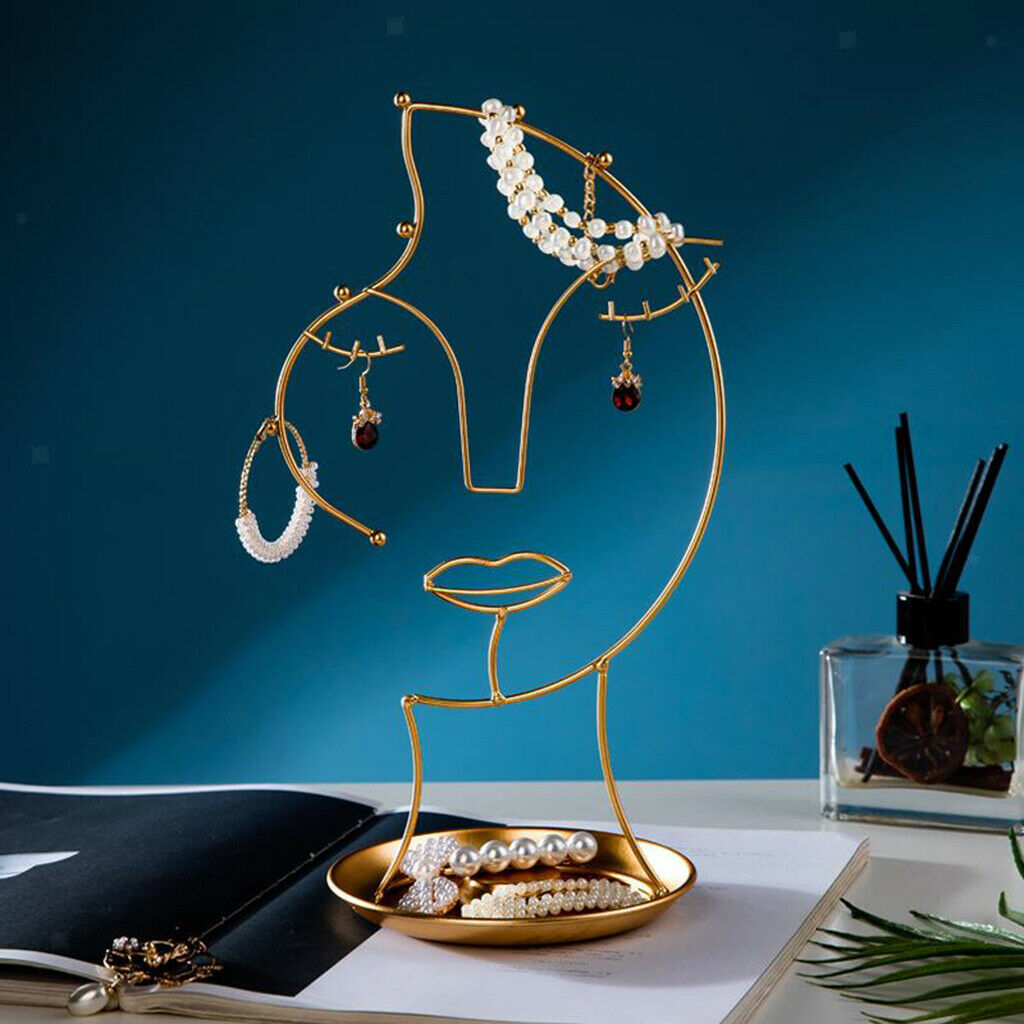 Light Luxury Jewelry Rack Metal Artistic Necklace Crafts Display Storage Decor