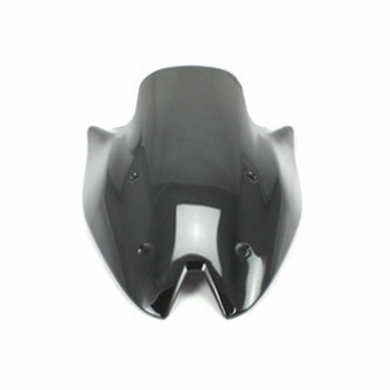 Black Double Bubble Motorcycle Windshield  For Kawasaki Z1000 2010-2013