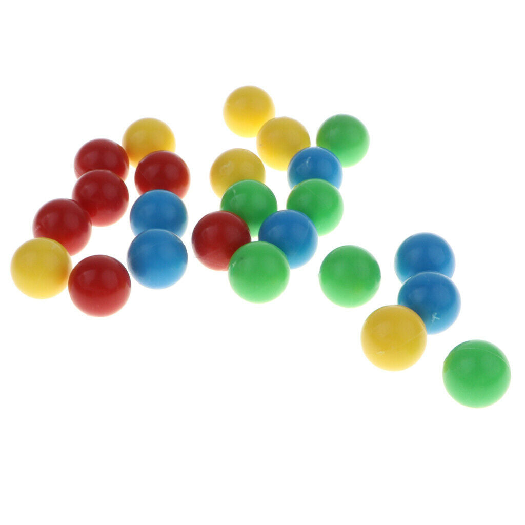 Desktop Hungry Frog Game Replacement Parts - 24 Pieces Colorful Beads