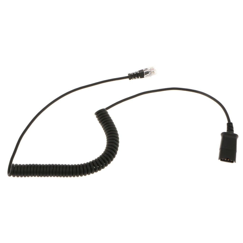 PC / Telephone Headset Adapter Cable RJ9 Male   to Plantronics Convertor