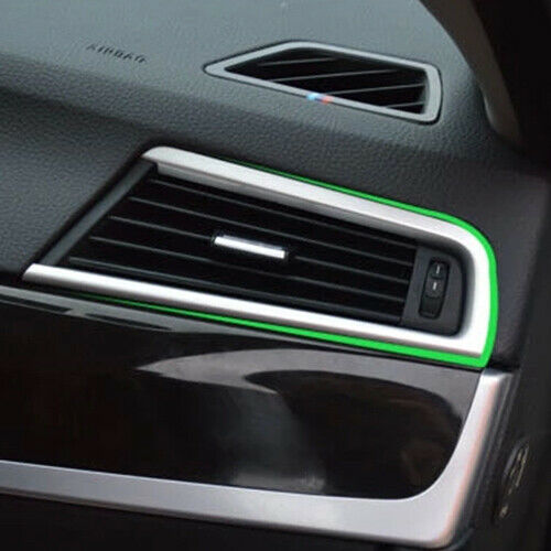 2x Chrome Air Conditioning Vent Trim frame Fit for BMW 5 Series F10 F18 11-14 An