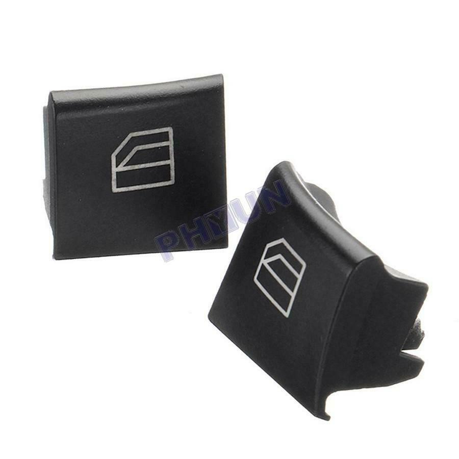 2Pcs Driver Window Switch Button Caps for Mercedes ML/GL/R Class W164 X164 W251