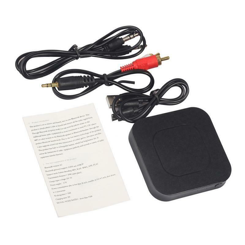 2-in-1 Transceiver w/ 3.5mm Male to RCA Male Cable HIFI Adapter for TV MP3