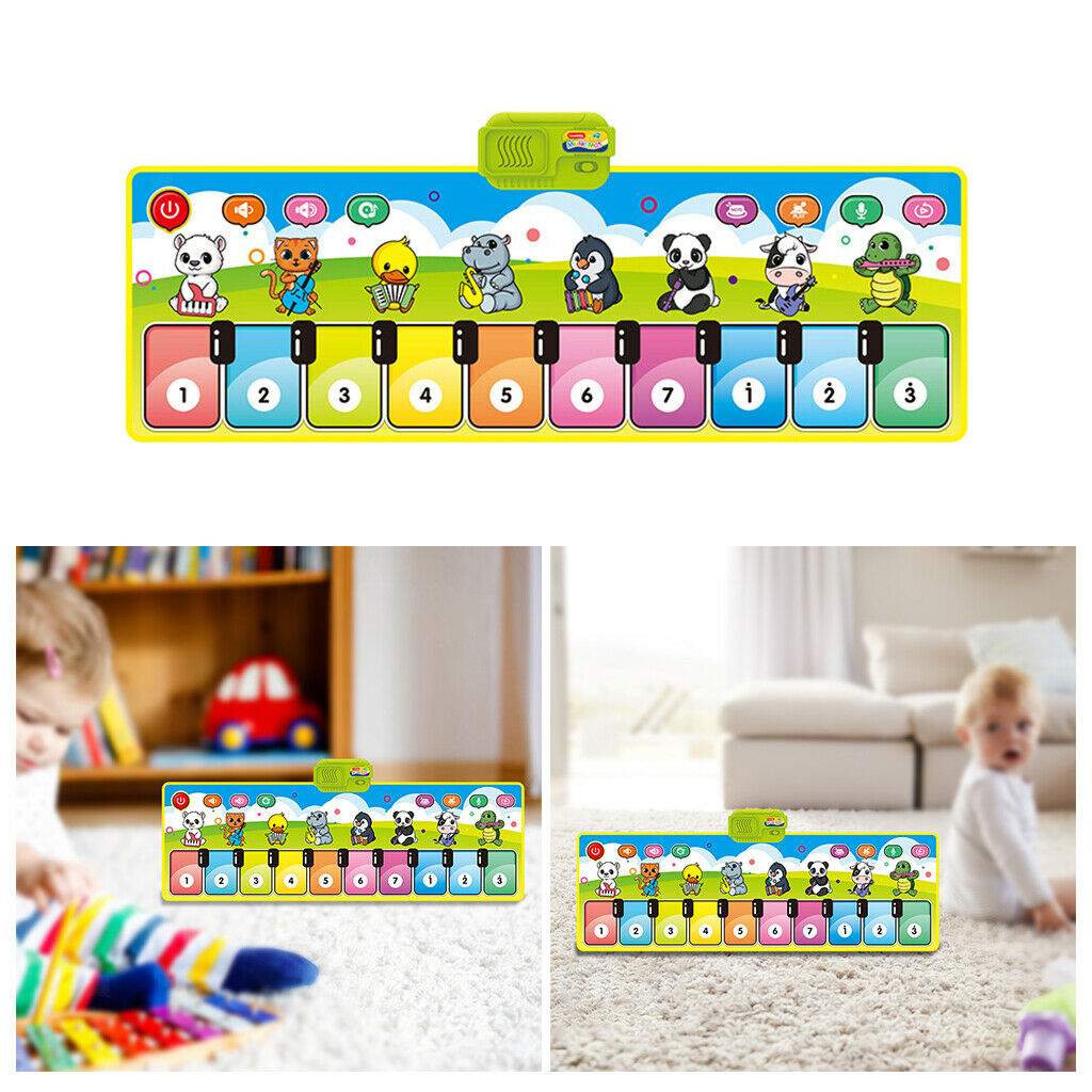 Piano Play Mat Blanket Carpet Playmat Early Developing MatToys for Girl
