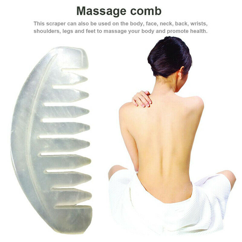 1Pc Jade Comb Massage Spa Acupuncture Head Trigger Point Treatment On He.l8