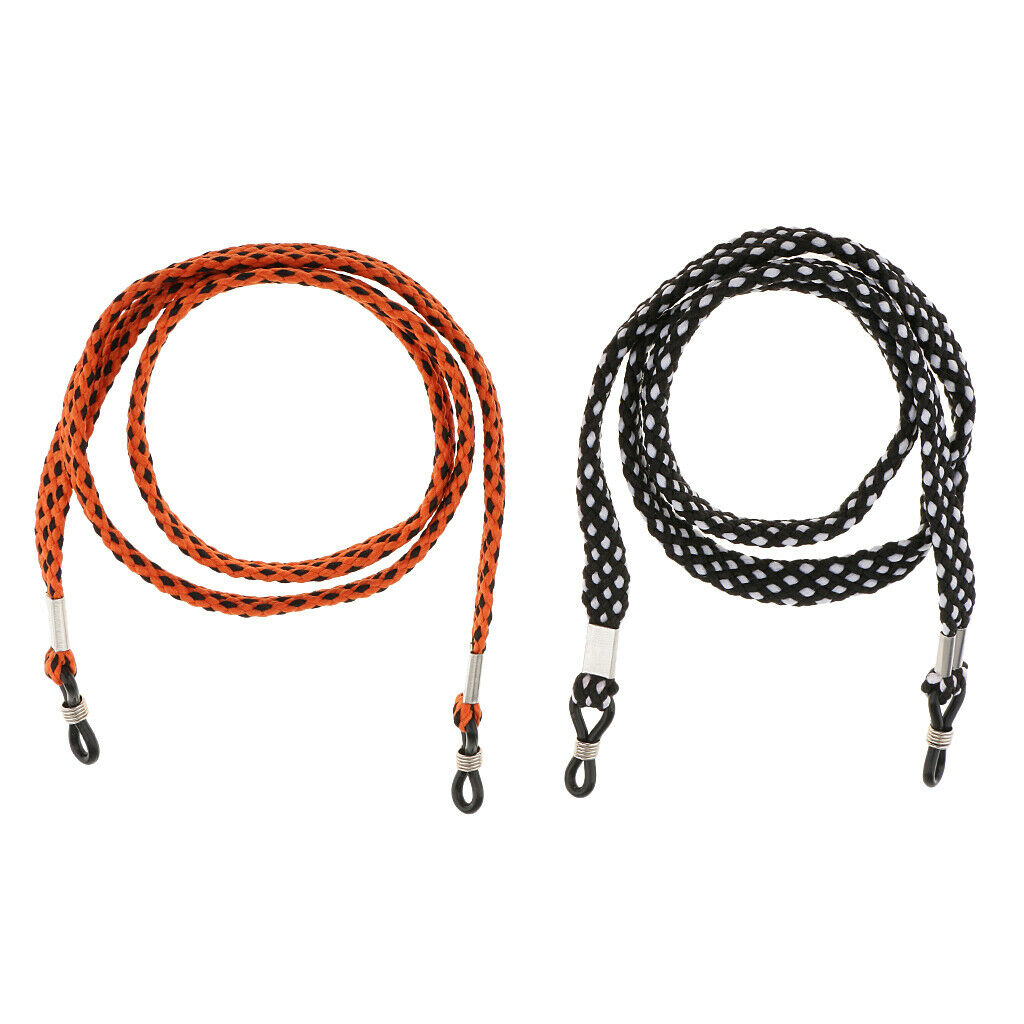 2pcs Sports Eyeglass Sun Eye Glasses Holder Neck Cord Sunglasses Chain Strap