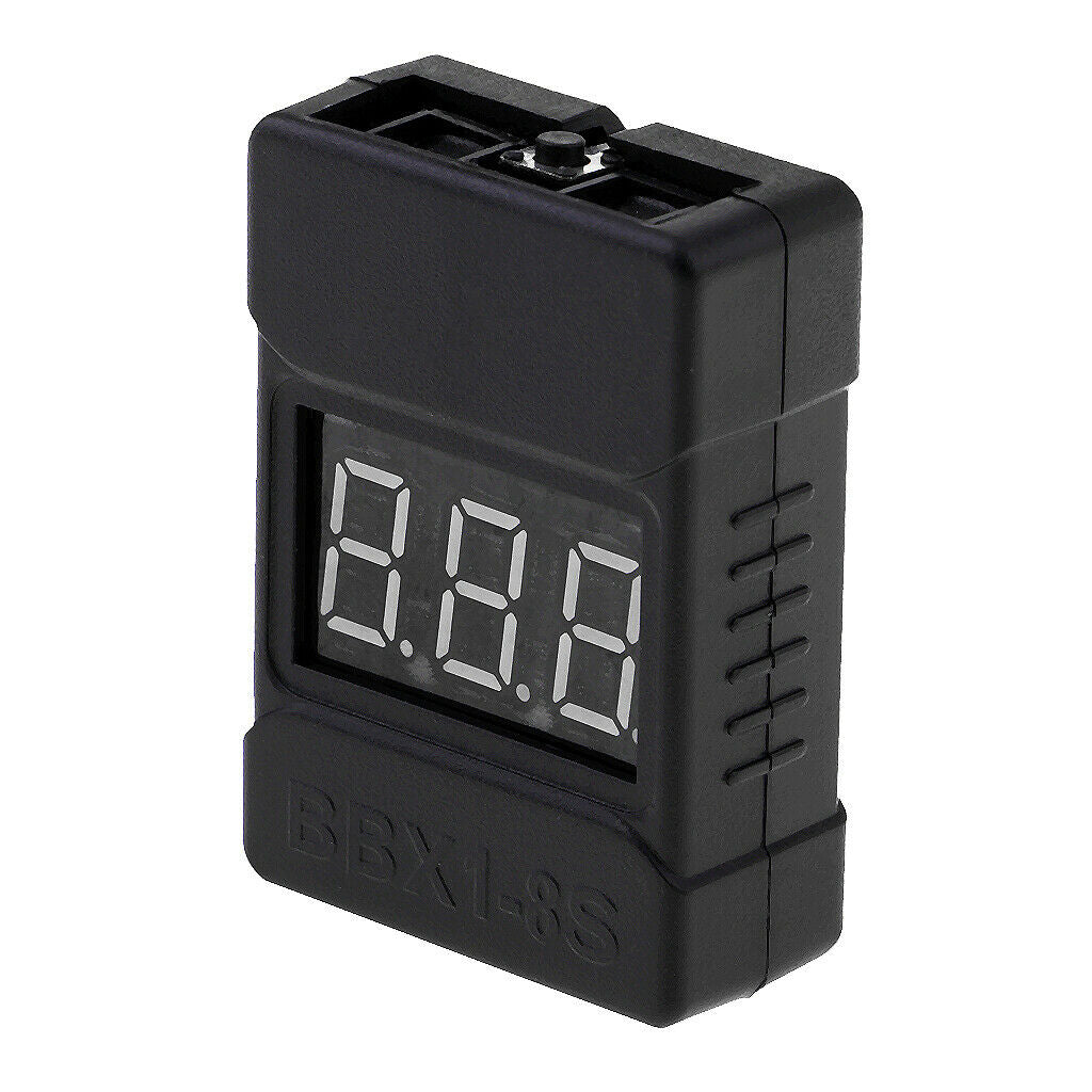 LiPo Battery Checker 1-8S Battery Low Voltage Buzzer Alarm for RC Drone Boat