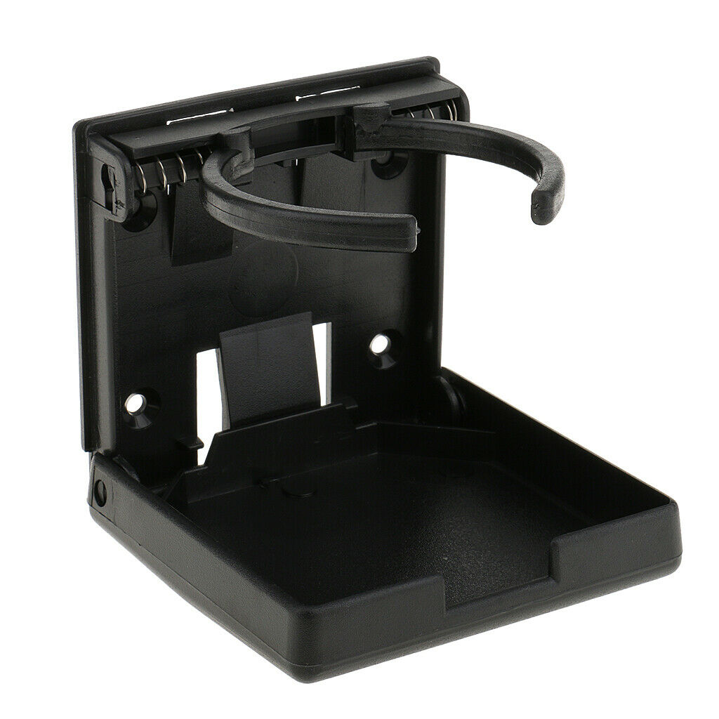 4pcs Collapsible and Adjustable Drink Holder - Black