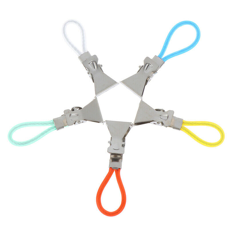 Durable Tea Towel Hanging Clips Clip On Hook Loops Hand Towel Hangers 5 liP N Pb