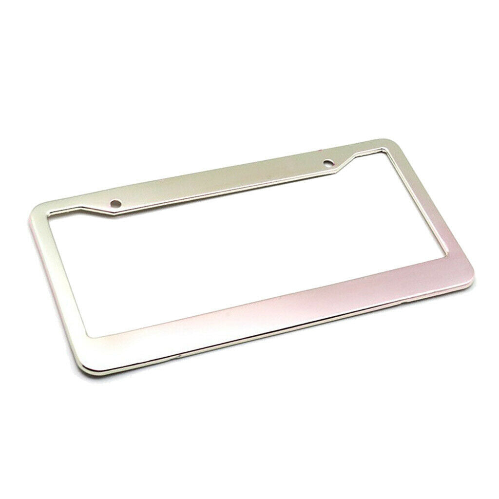 2pcs Universal Metal Aluminium Alloy Car Auto License Plate Frame Waterproof