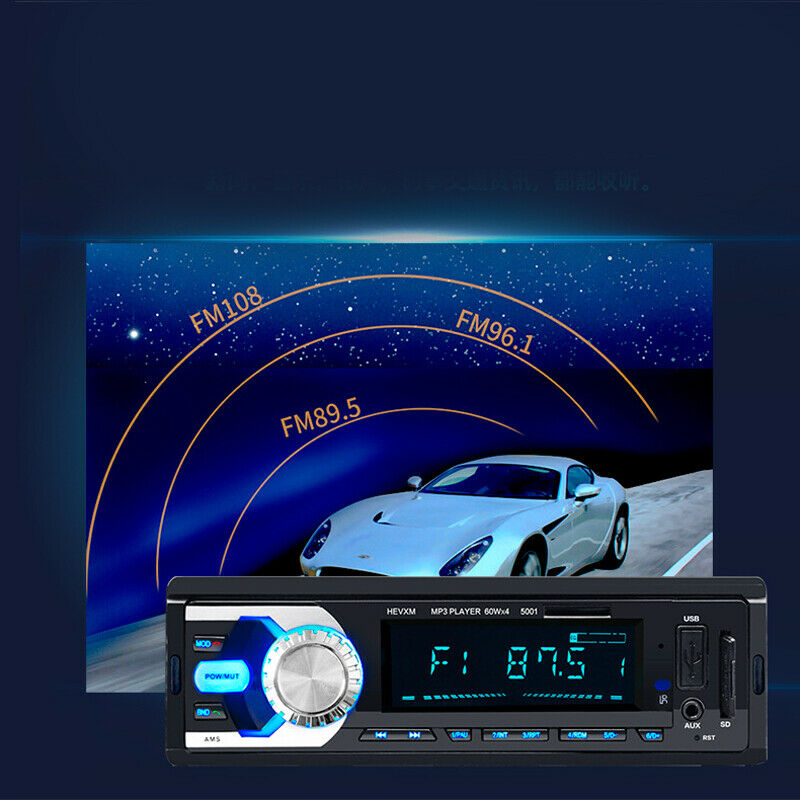 DC12V 4-Channel Digital Car Bluetooth Audio USB/WMA/WAV Radio Stereo MP3 Player