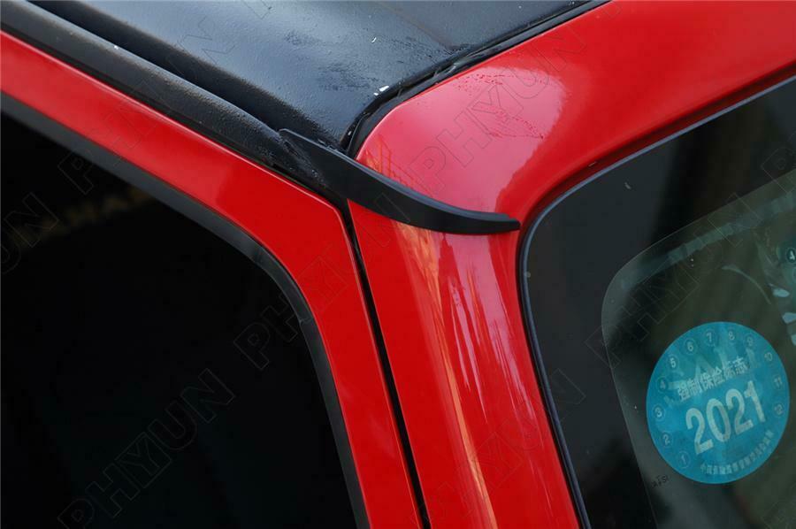 Car Front Roof Drain Slot Rain Water Extend Cover For Jeep Wrangler JK 2007-2017