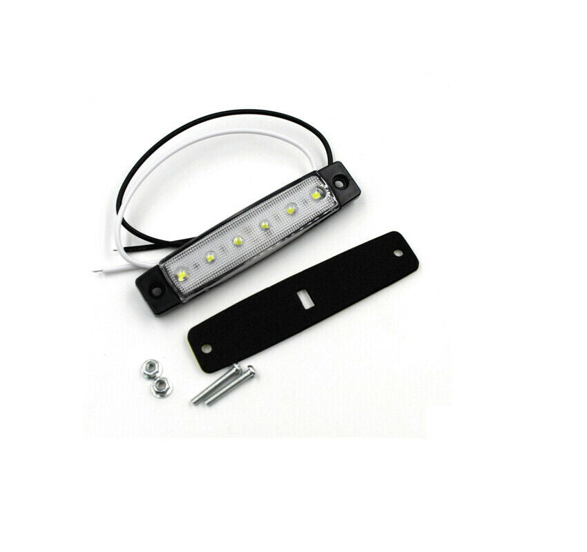 6pc Waterproof Marine Grade 12 volt Large  Cool White LED Courtesy Lights
