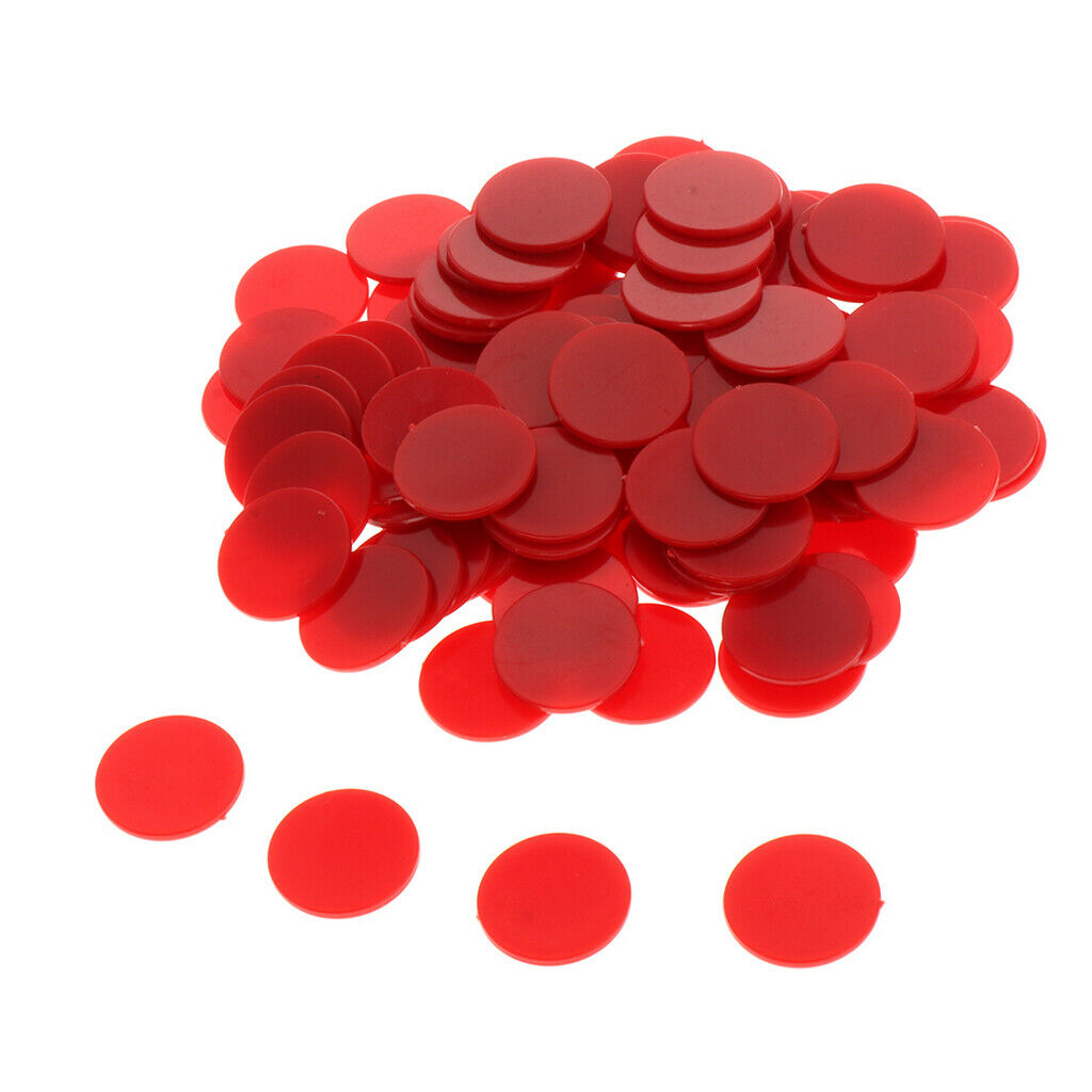 25MM barreled Plastic Coin Chip money 100 barrels a barrel plane Boundless Red