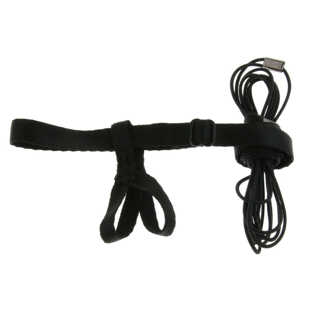 2 Pcs Parrot  Suit Leash Outdoor Adjustable Training Rope Black + Red