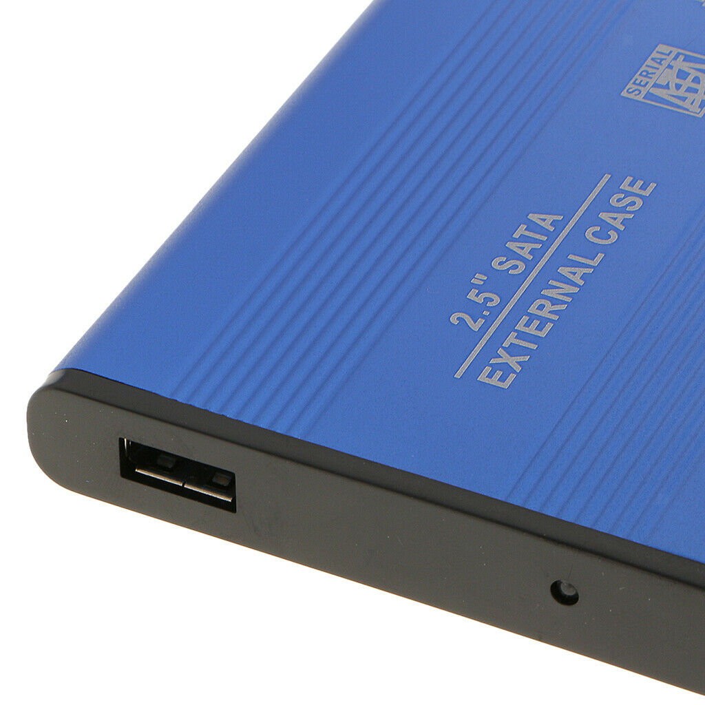2.5" inch Sata USB 3.0 Hard Drives HDD Enclosure External Mobile Case Blue
