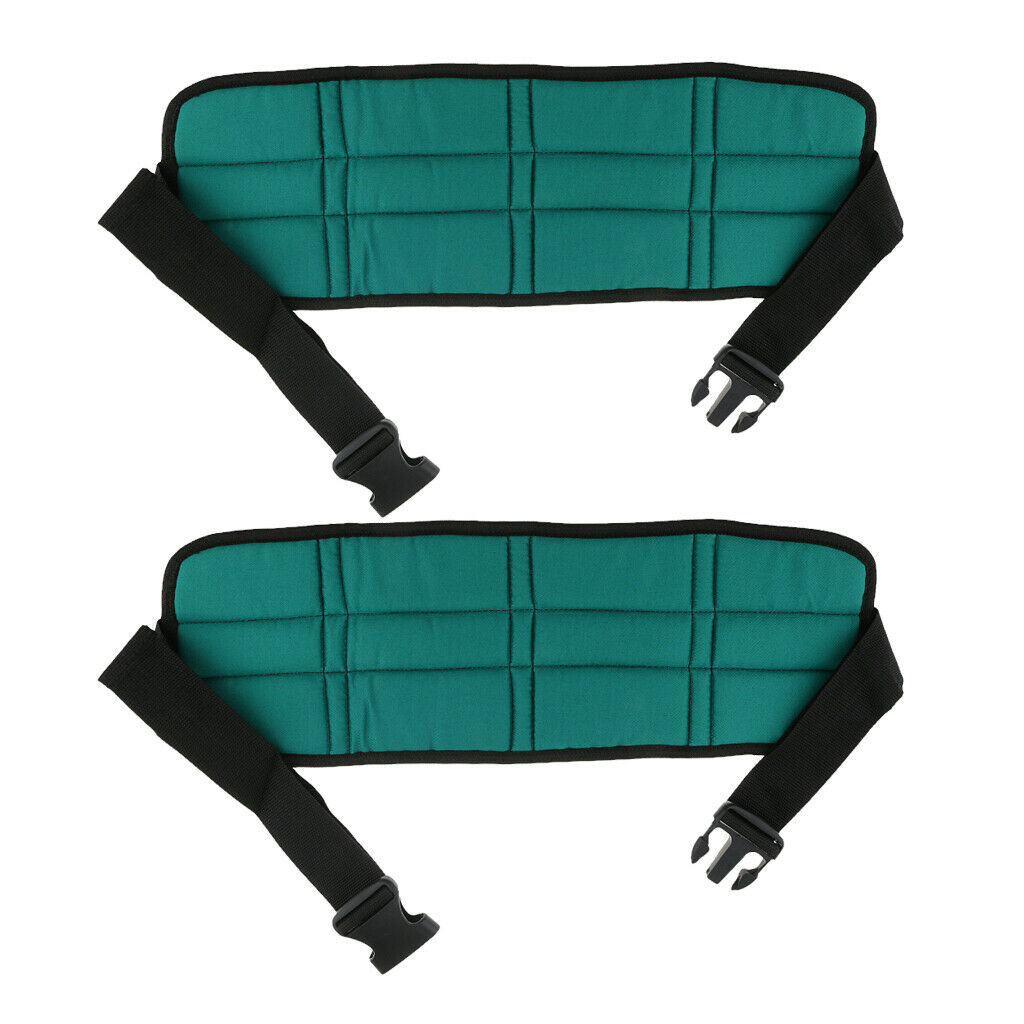 2 Pcs Wheelchair Seatbelt Safety Harness with Adjustable Straps Patients Cares