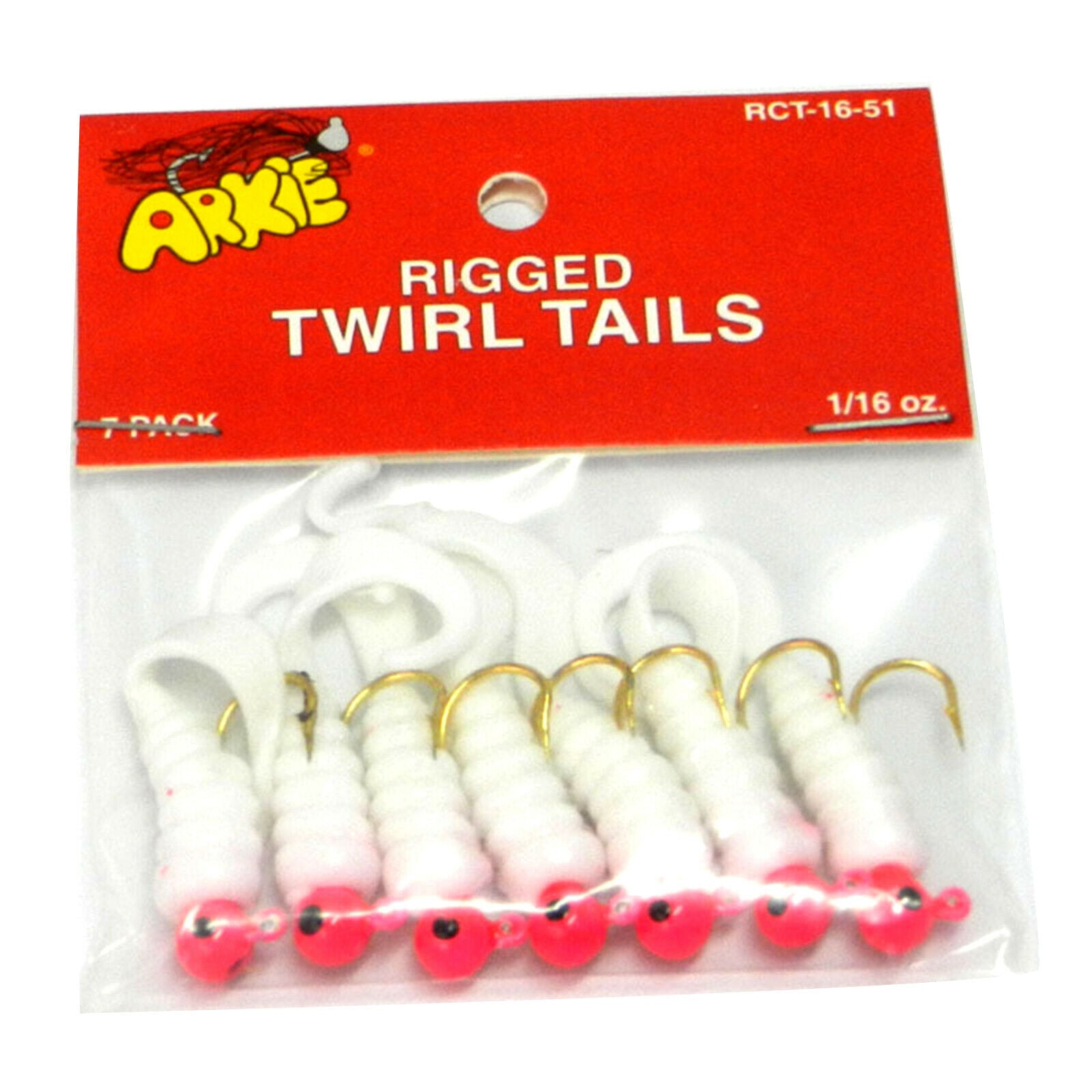 7PCS Bionic Hook Simulation Bait Lure Trap Trapping Hook Red