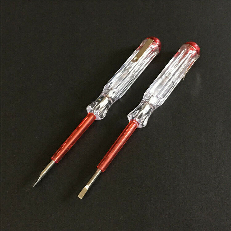 10Pcs Voltage and Voltage Detector Electric Tester Pen Screwdriver Ac 200V-250V