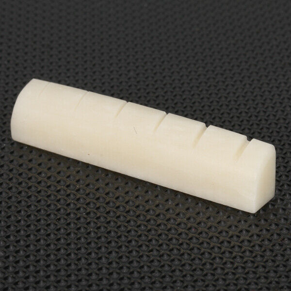 Beige Buffalo Bone Bridge Saddle & Nut For 6 Strings Acoustic Guitar
