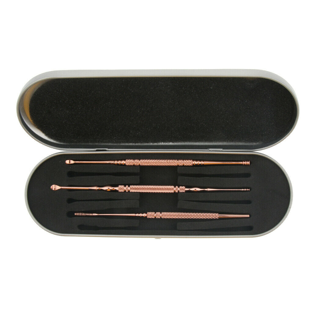 3pcs / Set Stainless Steel Ear Cleaner Wax Cleaner Tools